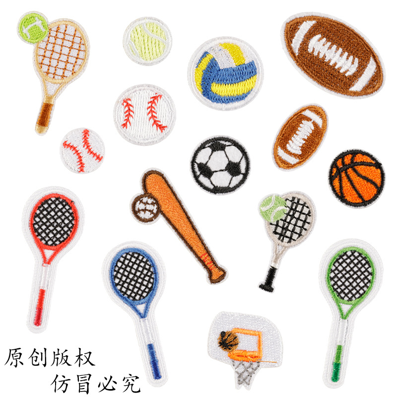 100pcs/Lot Creative Embroidery - Table Tennis Olympics 评论和价格