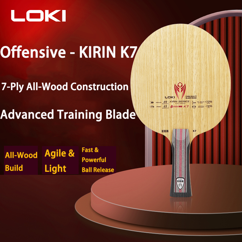 LOKI 7Ply Pure Wood Ping Pong  - Table Tennis Racket 评论和价格